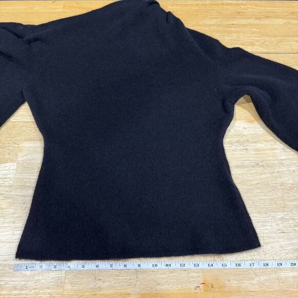ALC Kenley Sweater Off the Shoulder Black Large Wool Alpaca Chic Modern Lux EUC - Picture 9 of 14